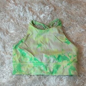 lululemon athletica Green Tie-Dye Sports Bra